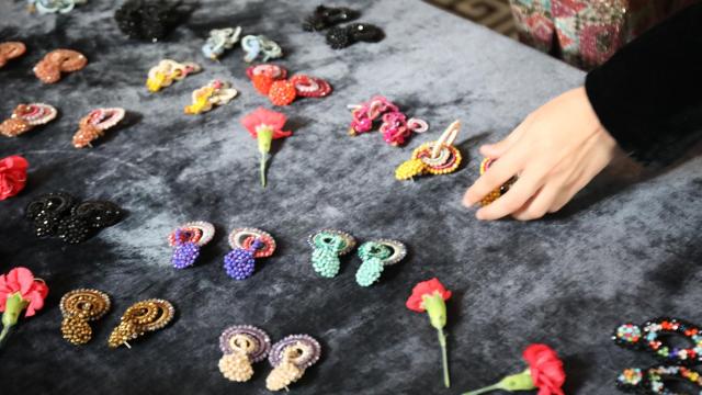 Detalle de pendientes de Yibina.