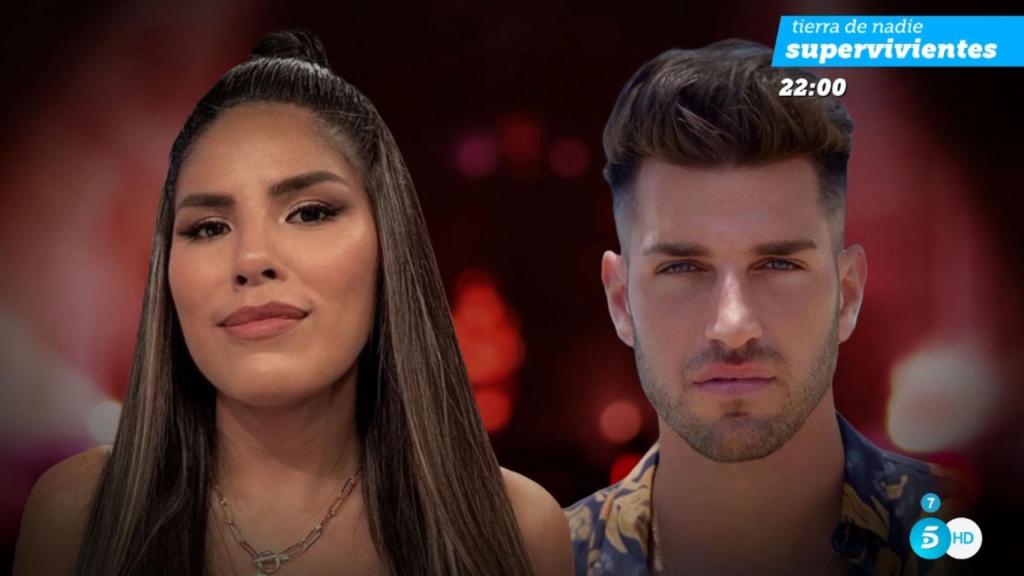 Isa Pantoja en un montaje con Roberto Urbano en 'Sálvame'