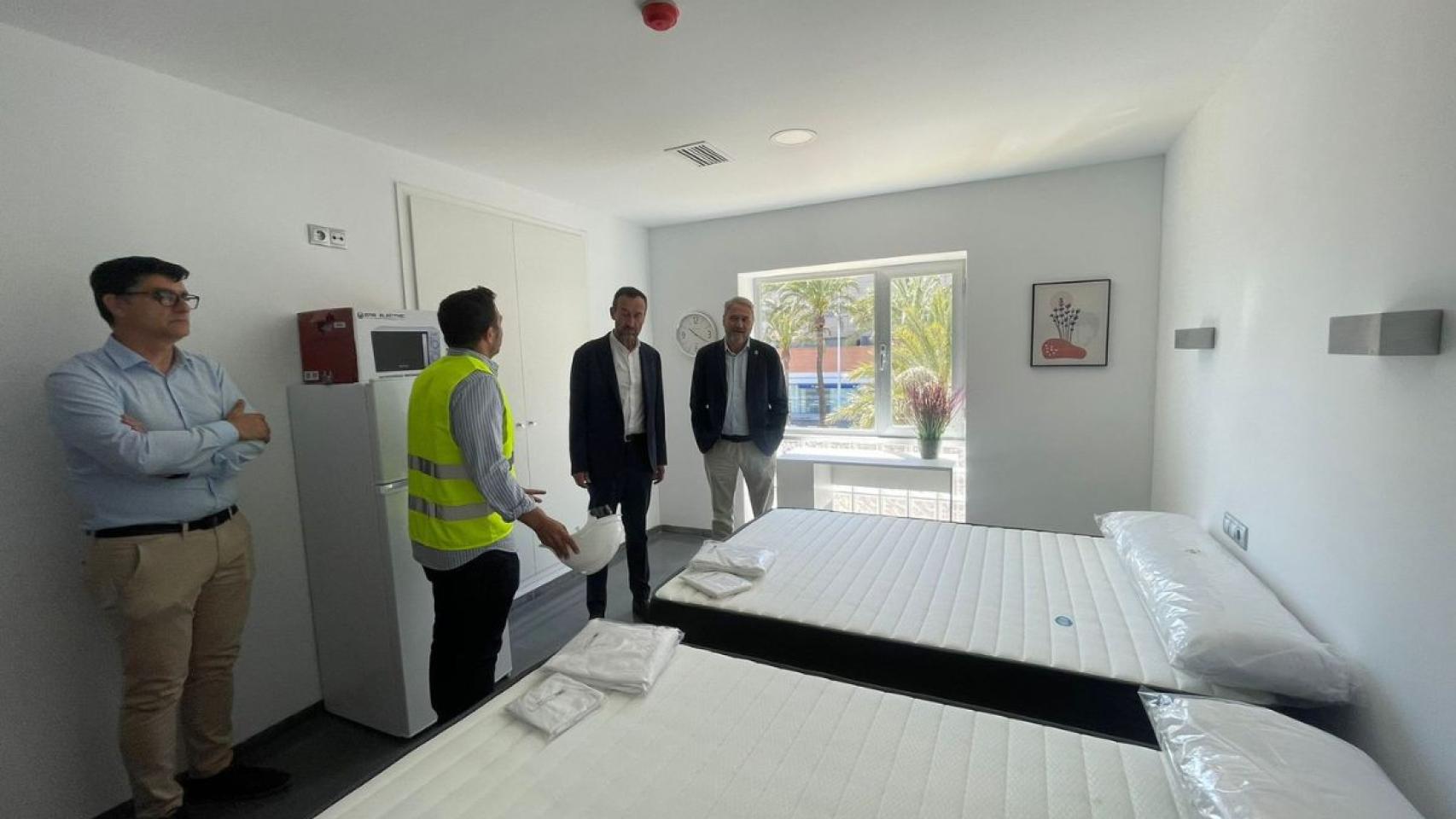 Una de las habitaciones terminada de la residencia de estudiantes UMH