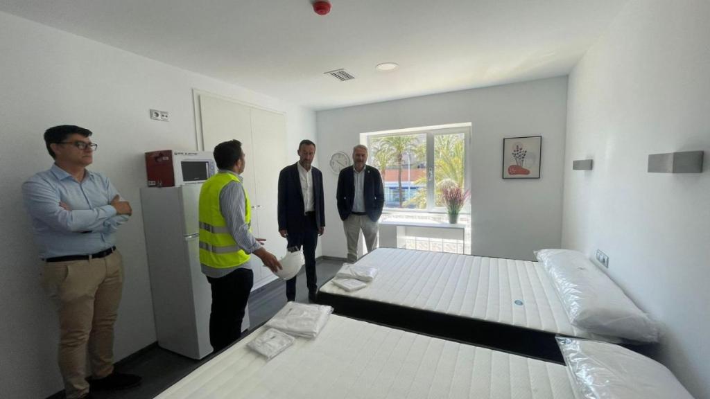 Una de las habitaciones terminada de la residencia de estudiantes UMH