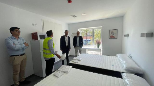 Una de las habitaciones terminada de la residencia de estudiantes UMH