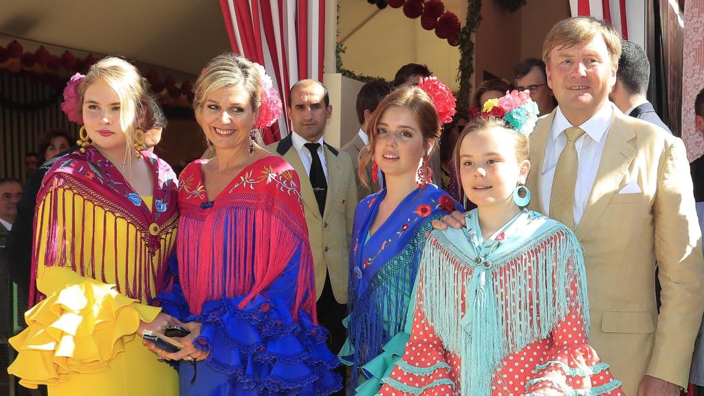 La Familia Real de los Países Bajos, en la Feria de Abril de 2019.