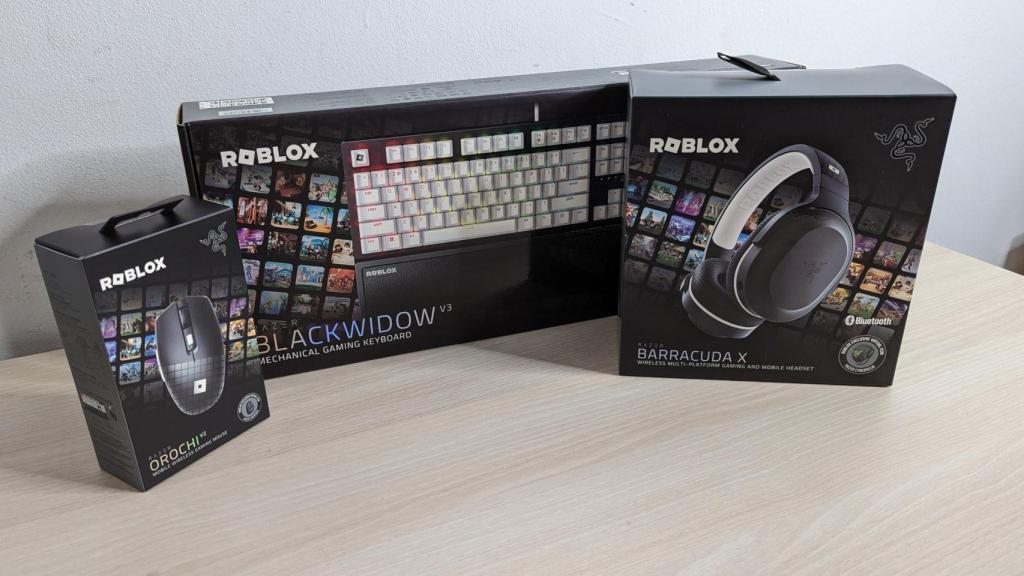Productos de Razer fruto de la colaboración con Roblox