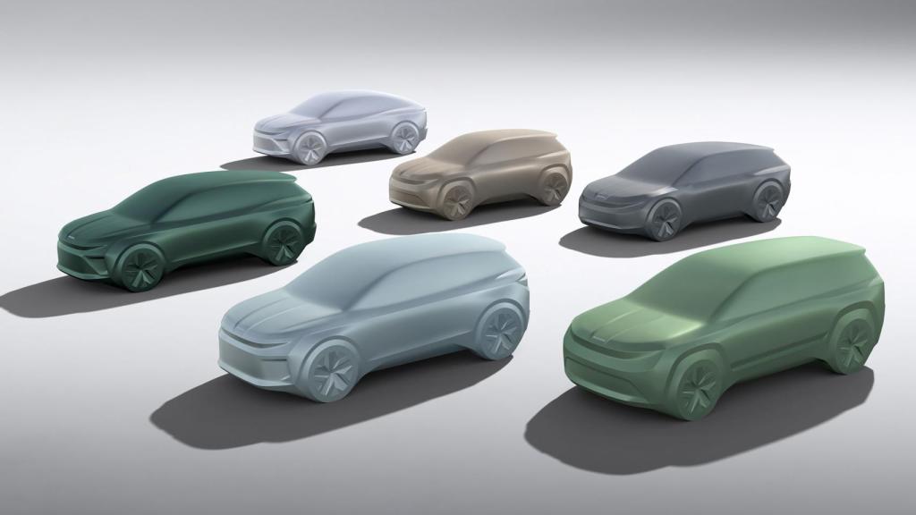 Gama de coches eléctricos  de Skoda al completo.
