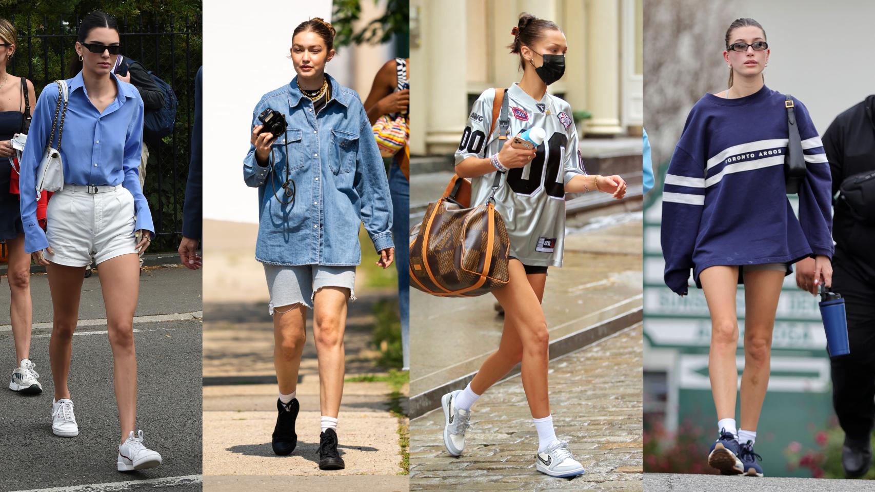 Shorts y zapatillas