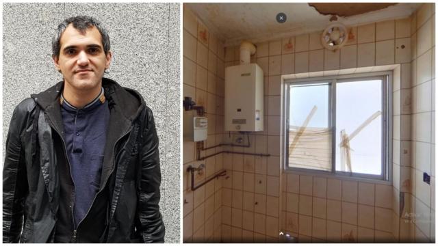 Antonio Pérez y el estado en el que dejaron la casa los 'okupas'