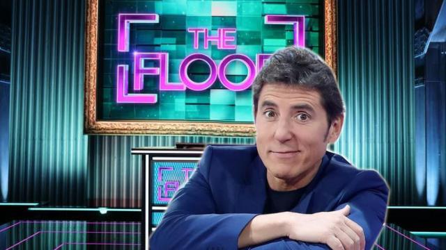 Manel Fuentes, en un montaje con una imagen promocional de ‘The Floor’