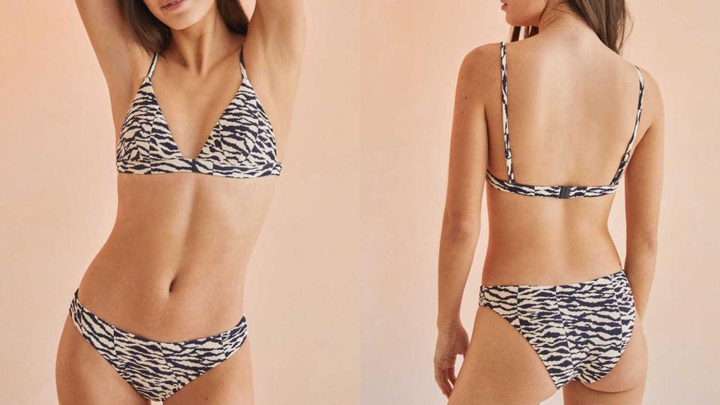 Top (23,99 €) y braguita (15,99 €) con estampado de cebra