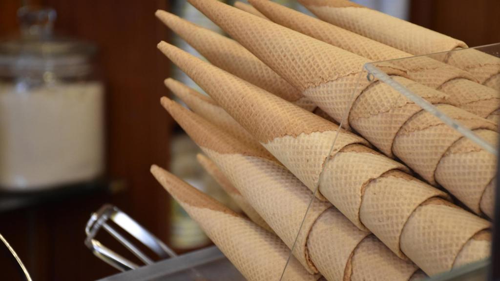 Cono para preparar un helado