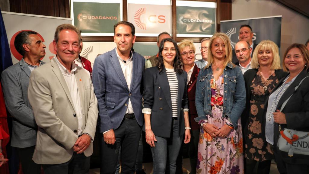 La portavoz de Ciudadanos en el Congreso, Inés Arrimadas, durante su visita a Palencia este miércoles.