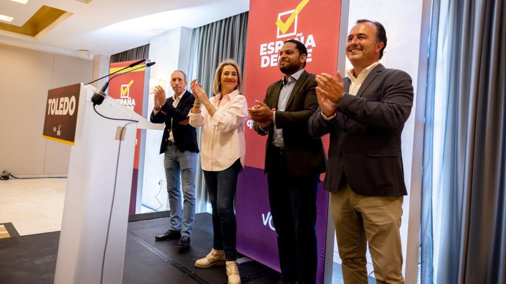 Acto de Vox en Toledo. Foto: Twitter @Igarrigavaz.