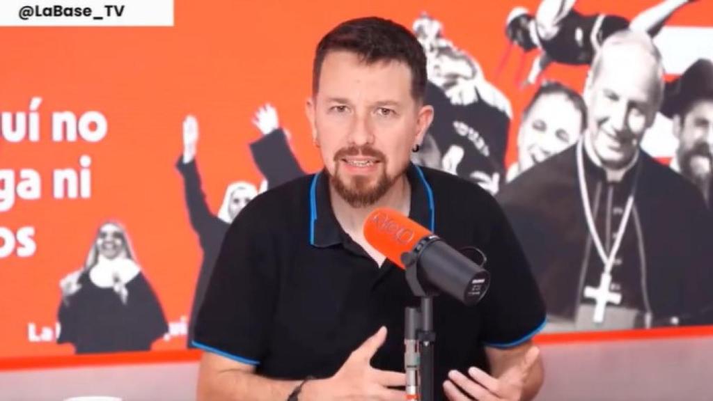 Pablo Iglesias en el programa 'La Base' que presenta y dirige en Canal Red.