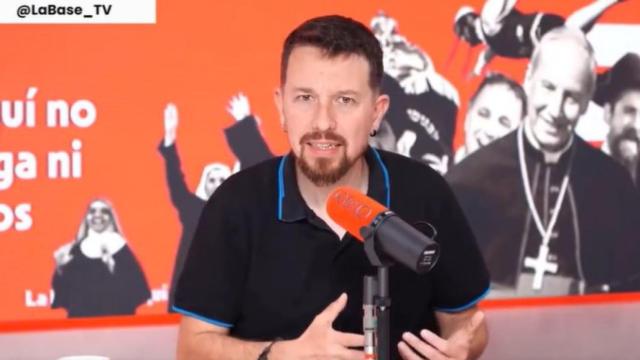 Pablo Iglesias en el programa 'La Base' que presenta y dirige en Canal Red.