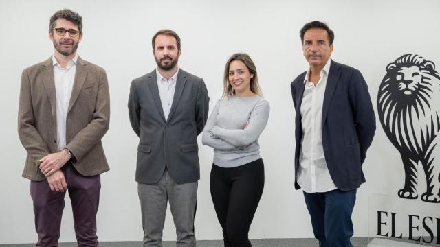 De izquierda a derecha: Fernando Rodríguez Ferrer, director de Desarrollo de Negocio de Bizum; Alberto Iglesias Fraga, subdirector de D+I; Marta Lamela Casanova, Data Senior Manager & Product Owner at BBVA AI Factory; y Óscar Méndez Soto, CEO y socio fundador de Stratio. FOTO: Cristina Villarino
