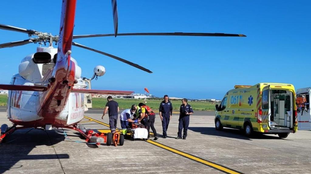 Imagen de archivo de un helicóptero medicalizado.