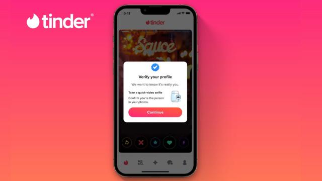 Verificación de Tinder por vídeo