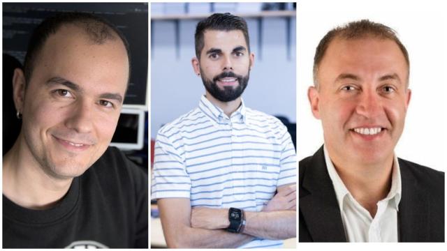 Daniel Pérez, Hugo López y Roberto Agís, del proyecto myBrain-Seq