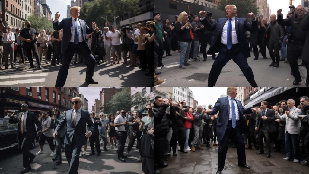 Donald Trump creado por Inteligencia Artificial.