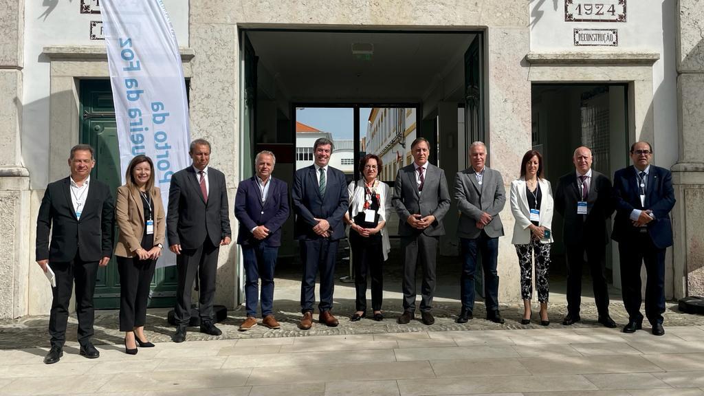 Carlos García Carbayo durante su participación en la inauguración de la Avenida de Salamanca en el Puerto de Aveiro