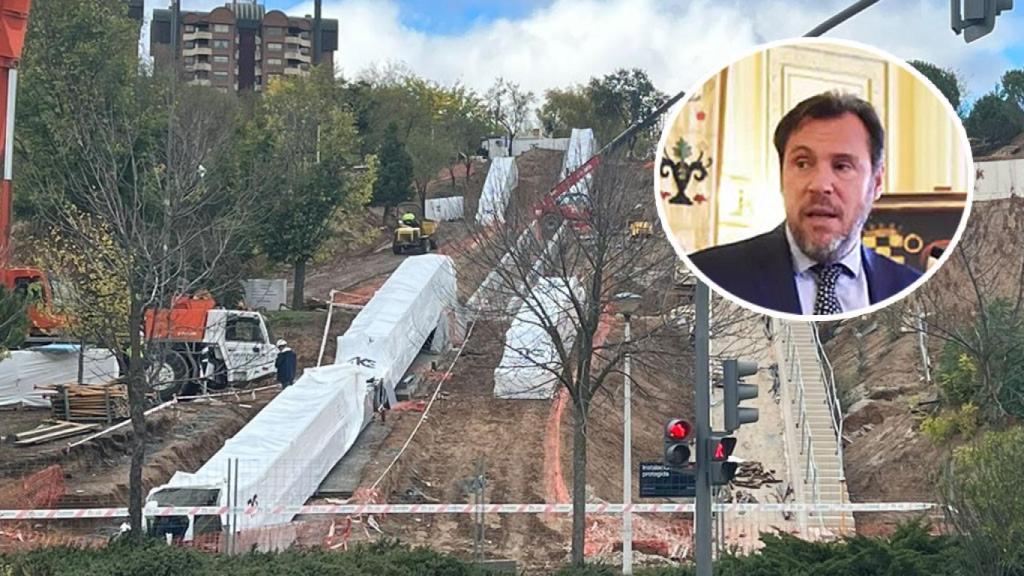 Óscar Puente y las obras del elevador en Parquesol