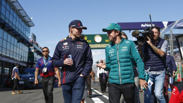 Max Verstappen y Fernando Alonso