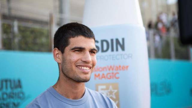 Carlos Alcaraz, en el Mutua Madrid Open.