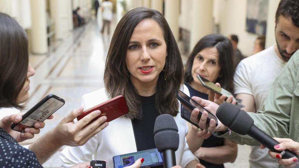 La líder de Podemos y ministra de Derechos Sociales, Ione Belarra, esta semana en el Congreso.