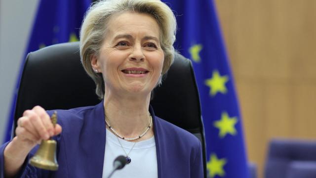 Ursula von der Leyen, presidenta de la Comisión Europea, en un acto oficial.