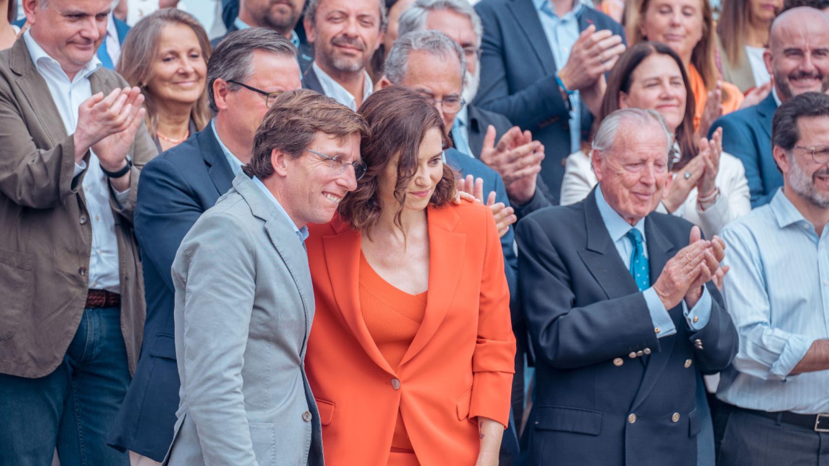 La presidenta de la Comunidad de Madrid, Isabel Día Ayuso, y el alcalde de Madrid, José Luis Martínez-Almeida.