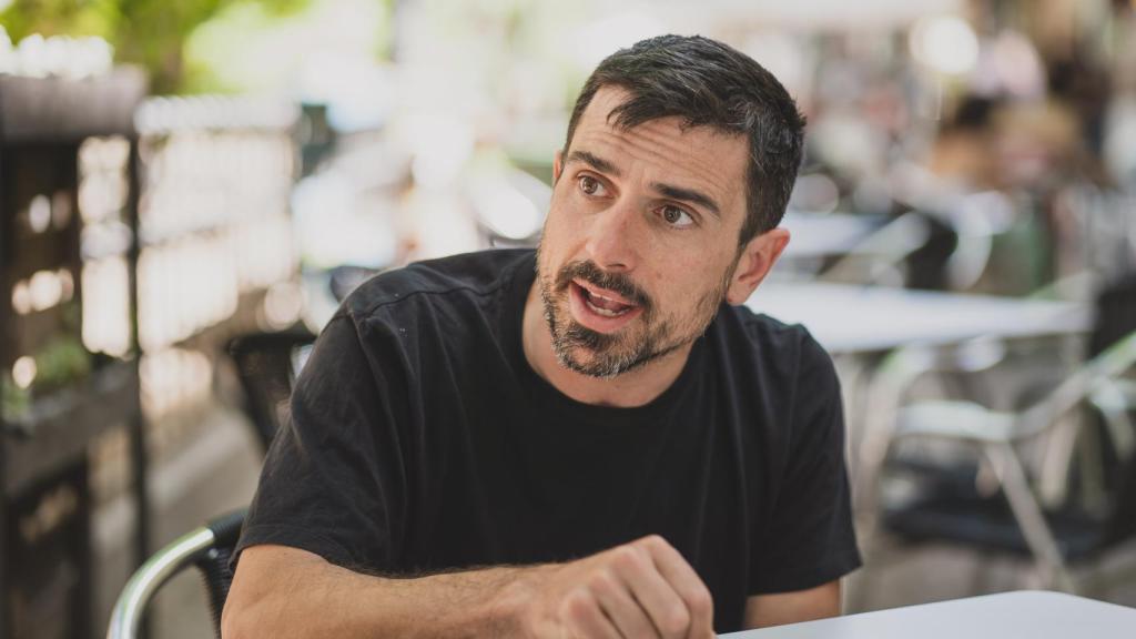 Ramón Espinar durante la entrevista con EL ESPAÑOL, este miércoles.
