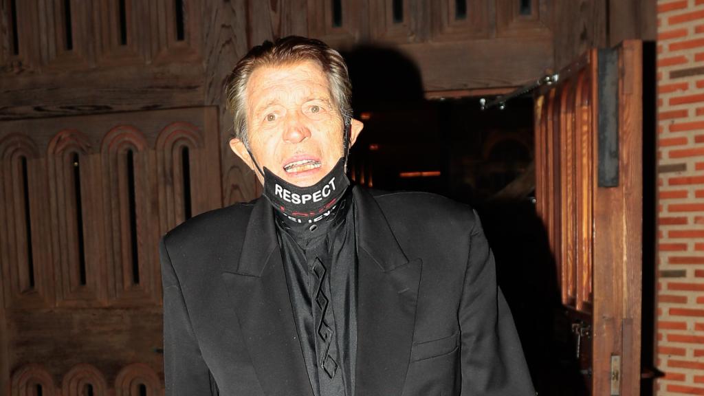 Ramiro Oliveros, en una de sus últimas imágenes públicas, en el funeral de su mujer, en 2021.