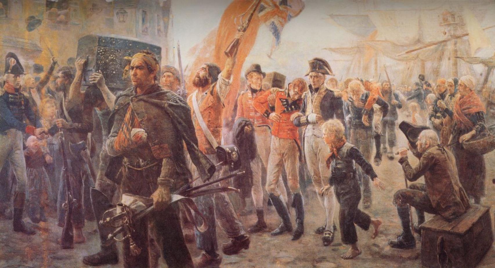 Corsarios franceses regresando a puerto.