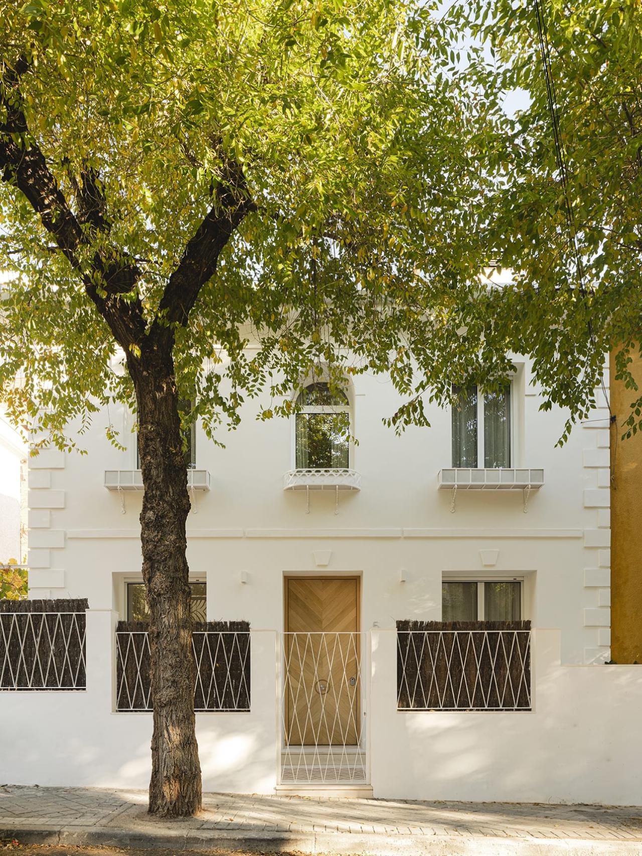 Vista exterior de la casa de Rosario Linares, ubicada en el centro de Madrid.