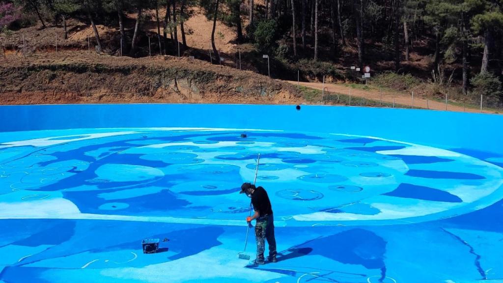 Proceso para la realización del mural más grande de Europa