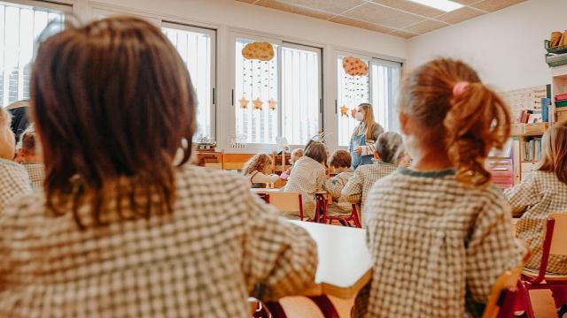 Alumnos en una escuela pública de la Comunidad Valenciana.