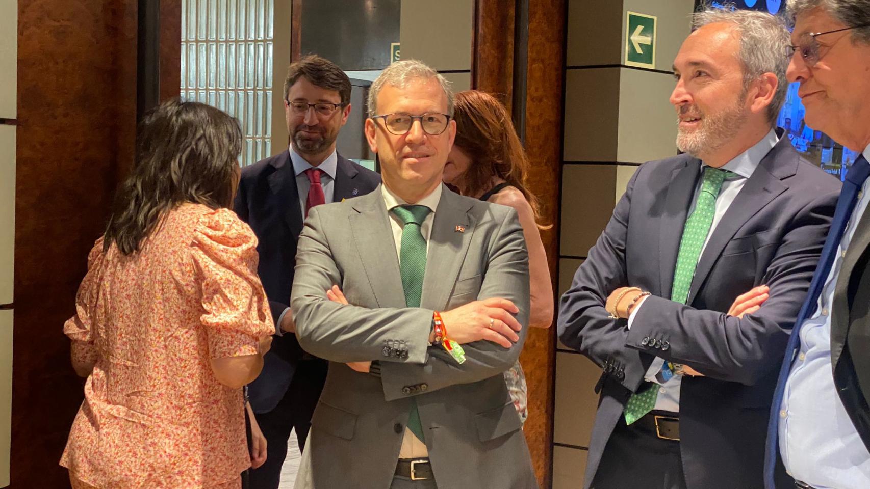 El consejero de Industria, Mariano Veganzones, durante la Conferencia Sectorial de Empleo y Asuntos Laborales, este viernes.