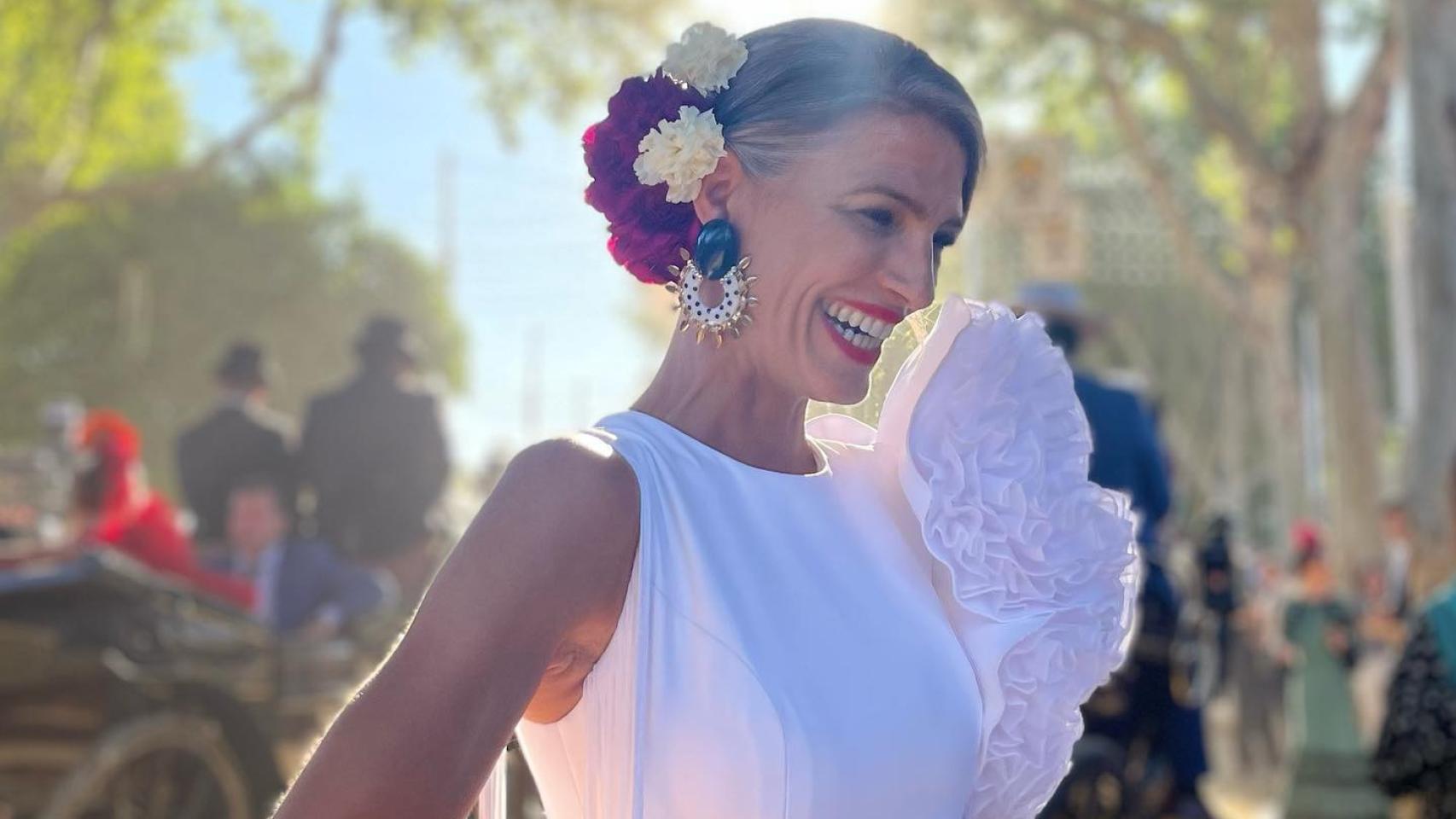Laura Sánchez en la Feria de Sevilla 2023.