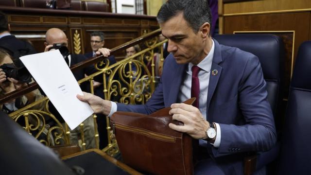 Pedro Sánchez en el Congreso.