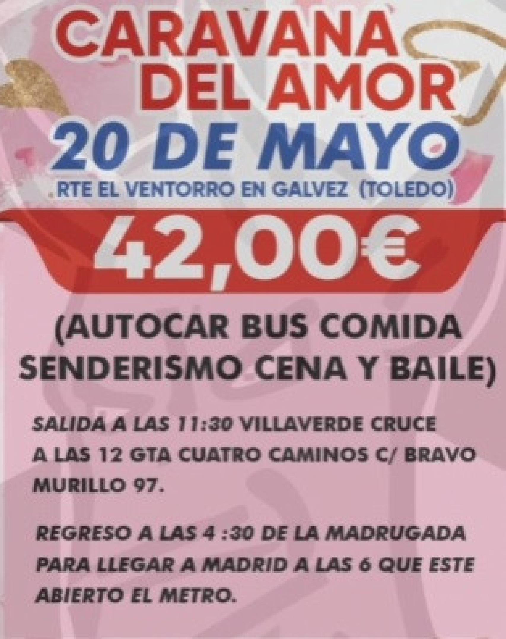 Cartel de la nueva 'Caravana del amor'.