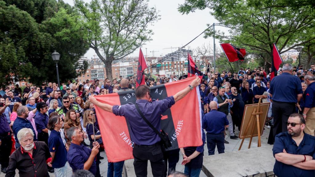 Asistentes al homenaje a Primo de Rivera en Madrid.