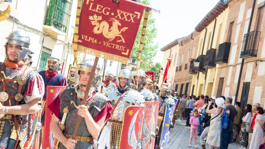 Imagen de las legiones romanas en Alcalá de Henares.