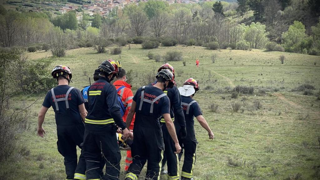 Fotografía durante el rescate en León