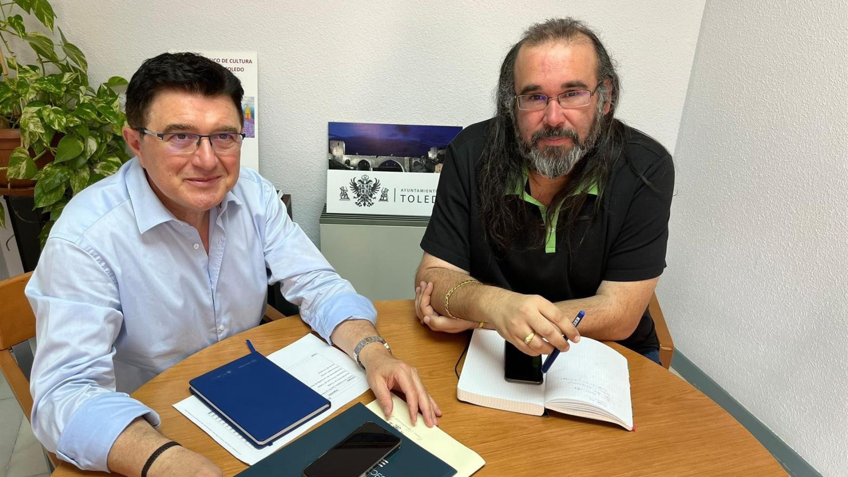Teo García y Gabriel Castaño. Foto: Ayuntamiento de Toledo.