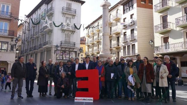 La España Vaciada, durante la presentación de sus candidaturas.