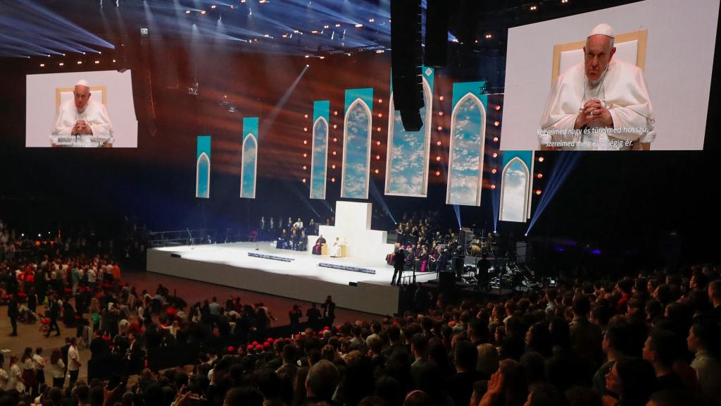 El Papa ha invitado a los presentes a la próxima Jornada Mundial de la Juventud que será en Portugal.