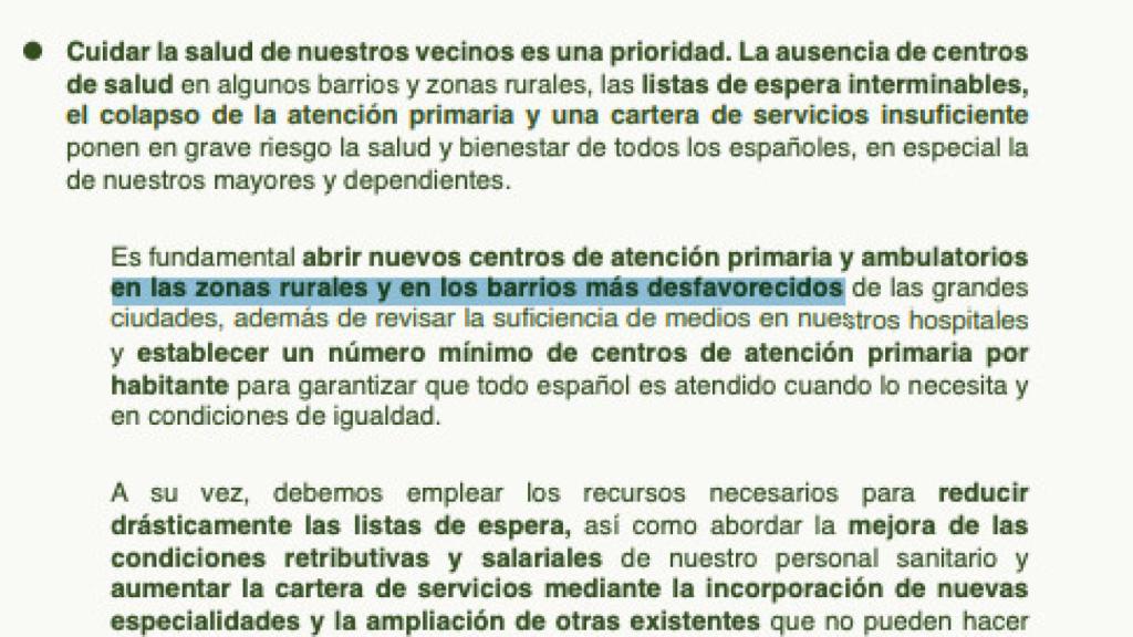 Vox proponiendo medidas para el rural en el programa electoral de la ciudad de Alicante.