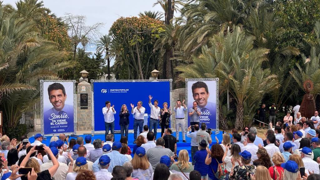 Carlos Mazón, en la presentación de los candidatos en Elche este domingo.