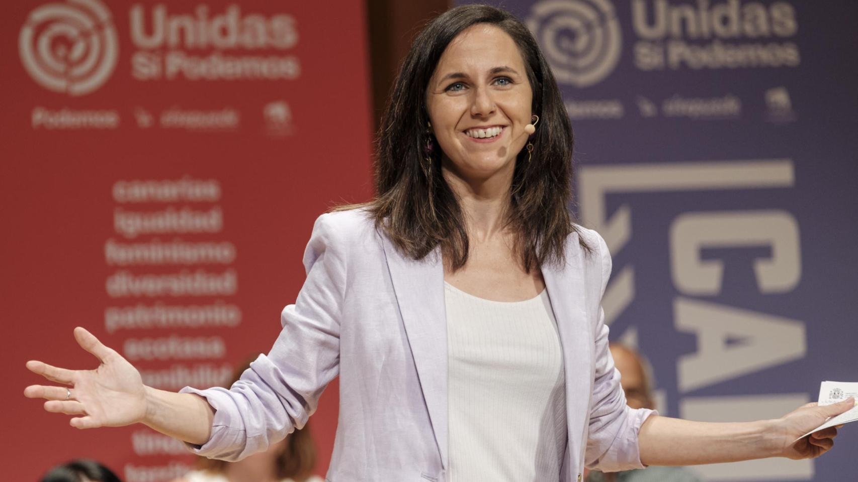 Ione Belarra, en el acto de Las Palmas de Gran Canaria