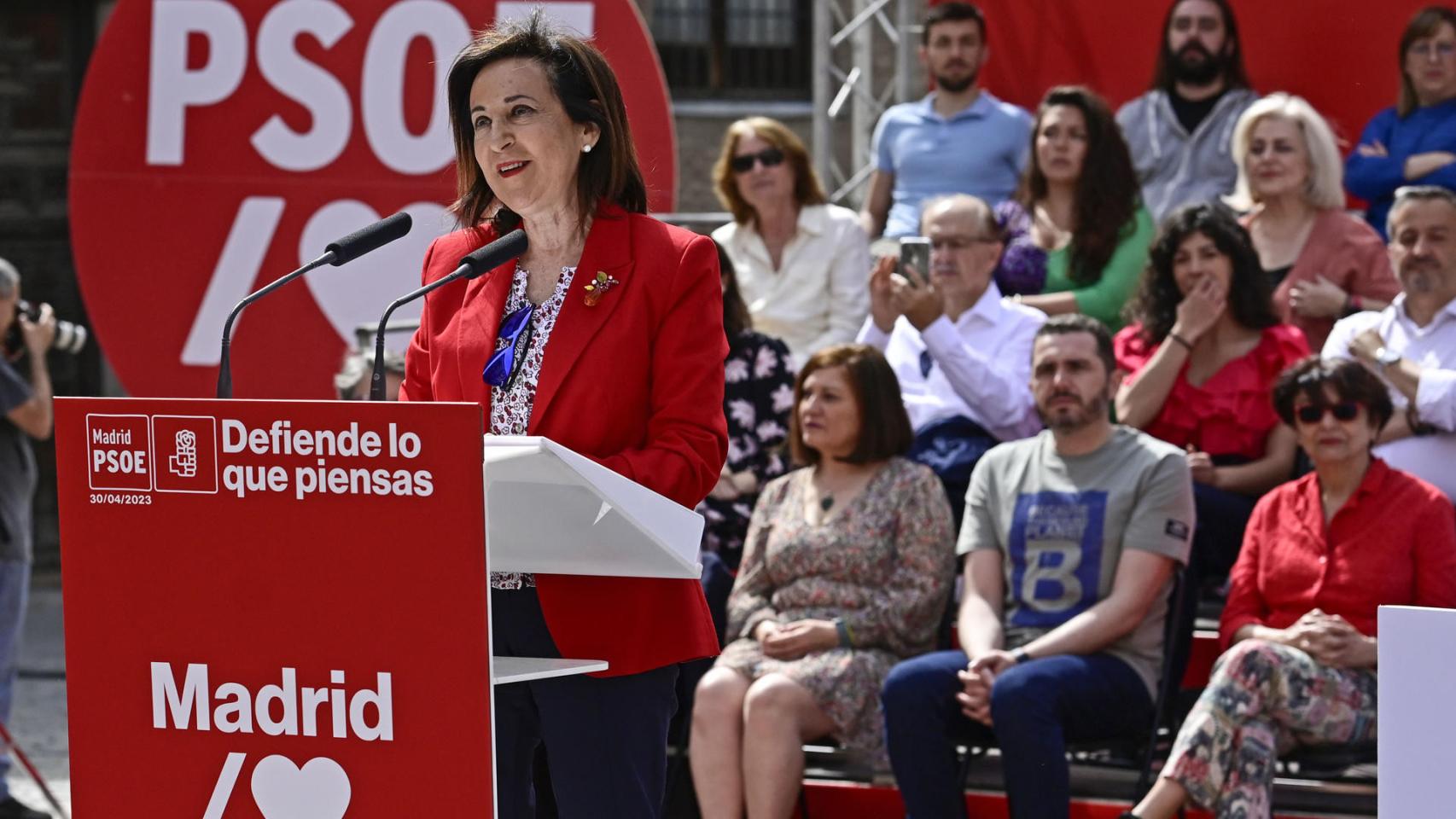 Margarita Robles, en el acto de presentación de la candidatura de Reyes Maroto.