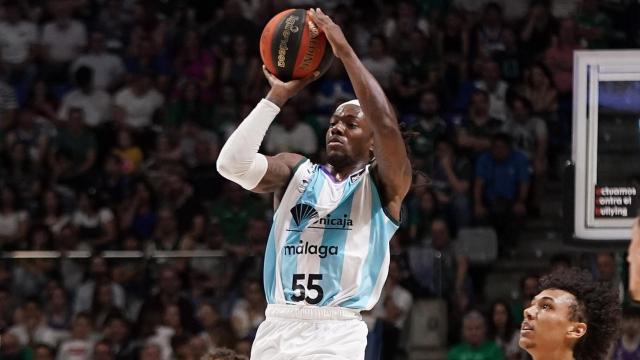 Kendrick Perry durante el Unicaja de Málaga vs. Joventut de Badalona